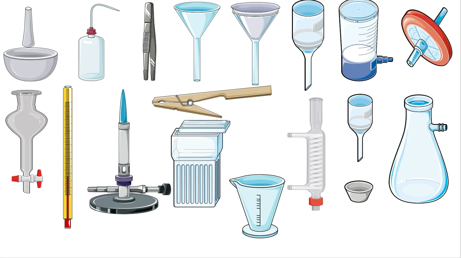 CNS级科研绘图素材（化学仪器&实验室设备）