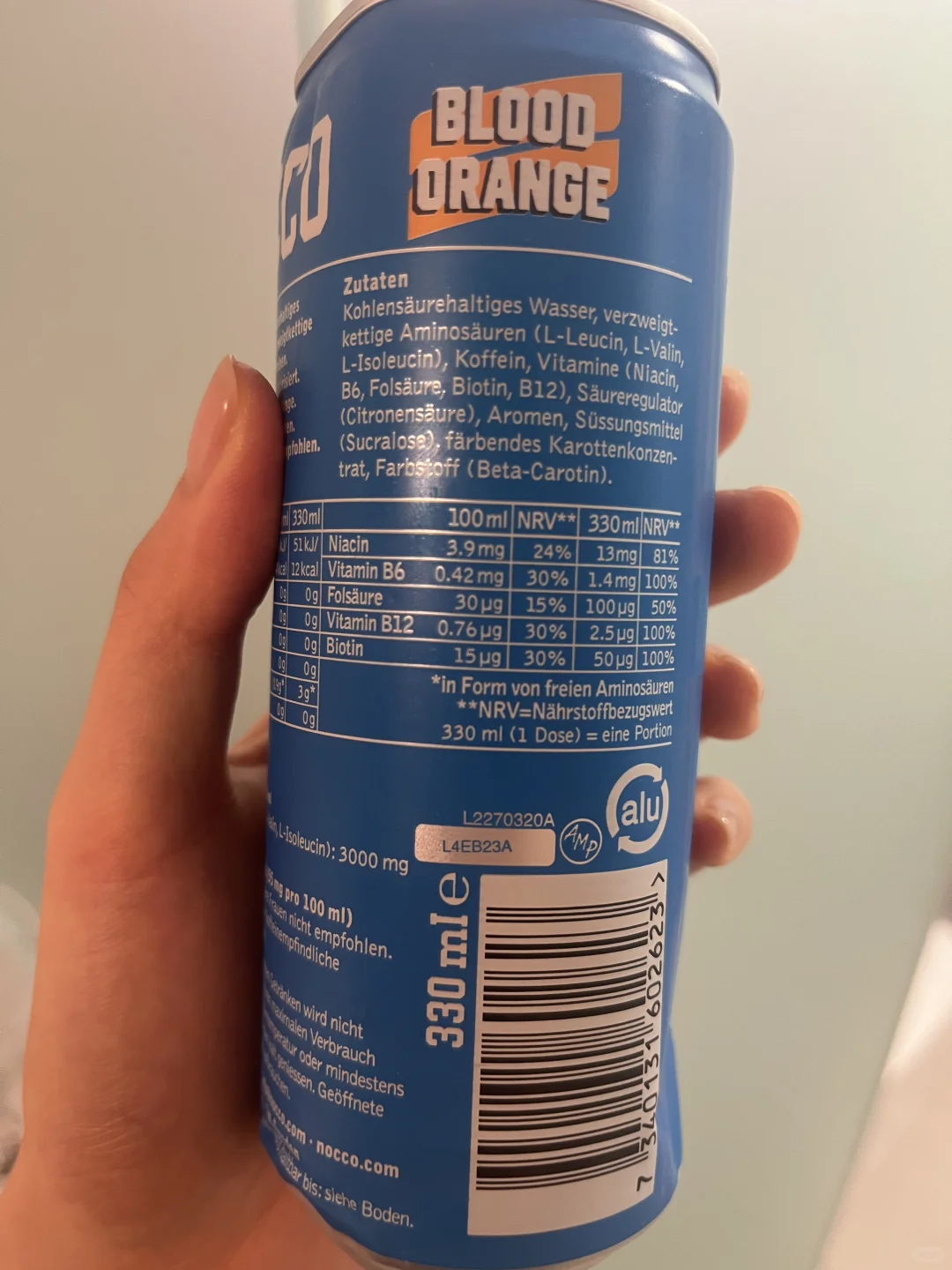 欧洲版无糖能量饮