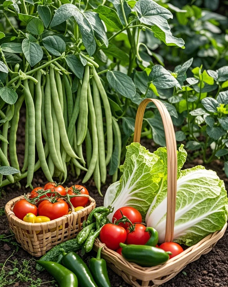 收获的季节，田园农家小院