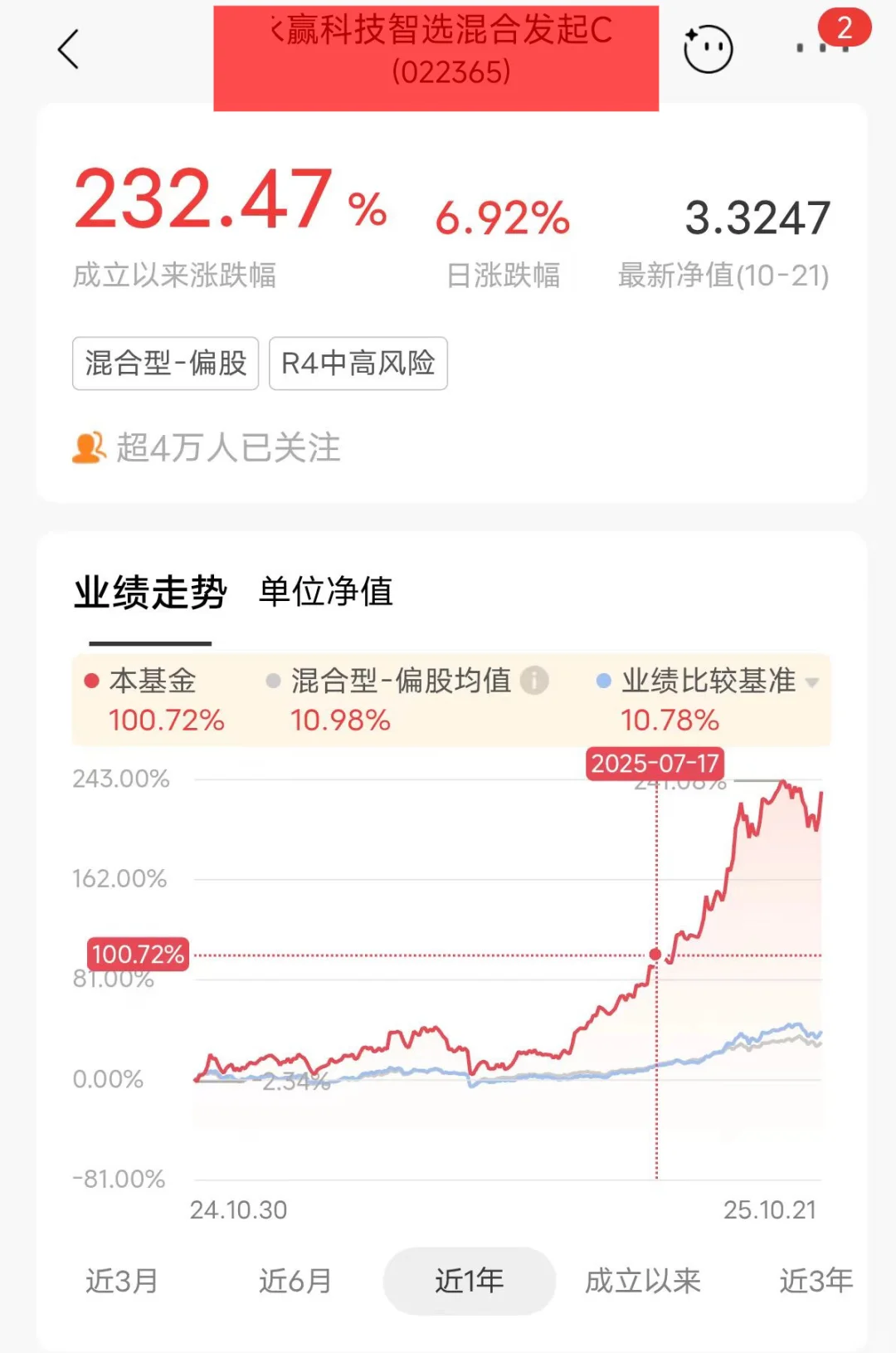 我真的好稳呀，永赢你是真的争气