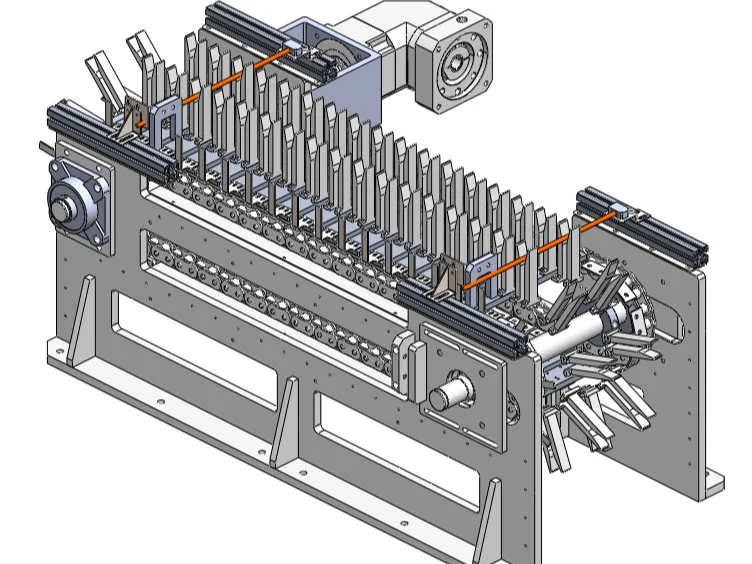 水车式链条输送机构设计全公开