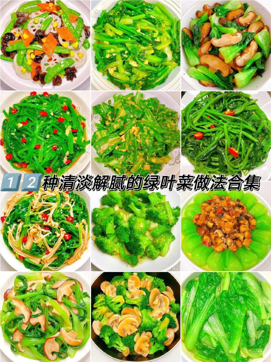 早知道早吃到！12种清淡解腻的绿叶菜！