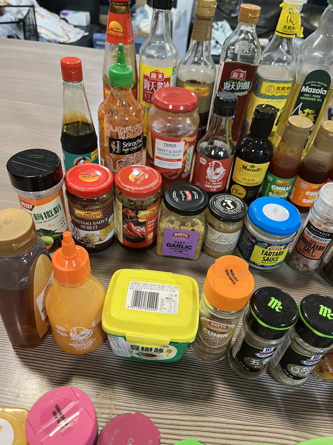 ??留子一年买了这么多调料