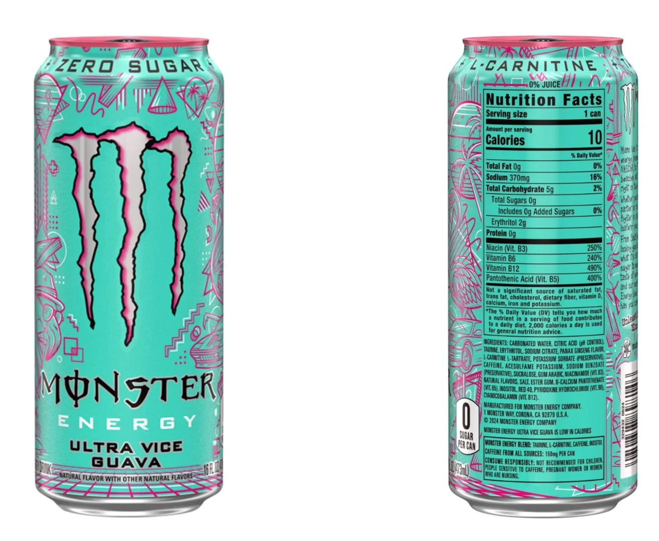 北美低卡版魔爪功能性饮料口味测评