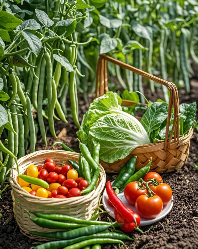 收获的季节，田园农家小院