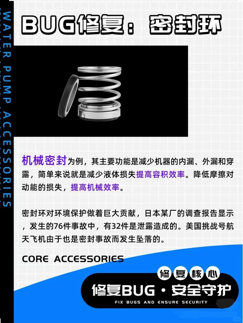 水泵有哪些核心配件？