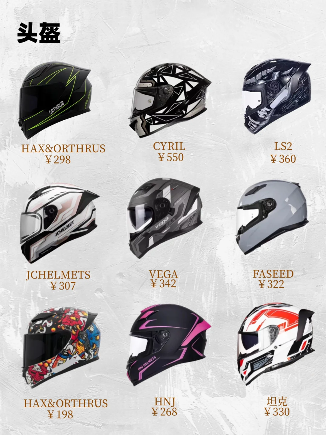 摩托车装备清单分享，骑士必看！