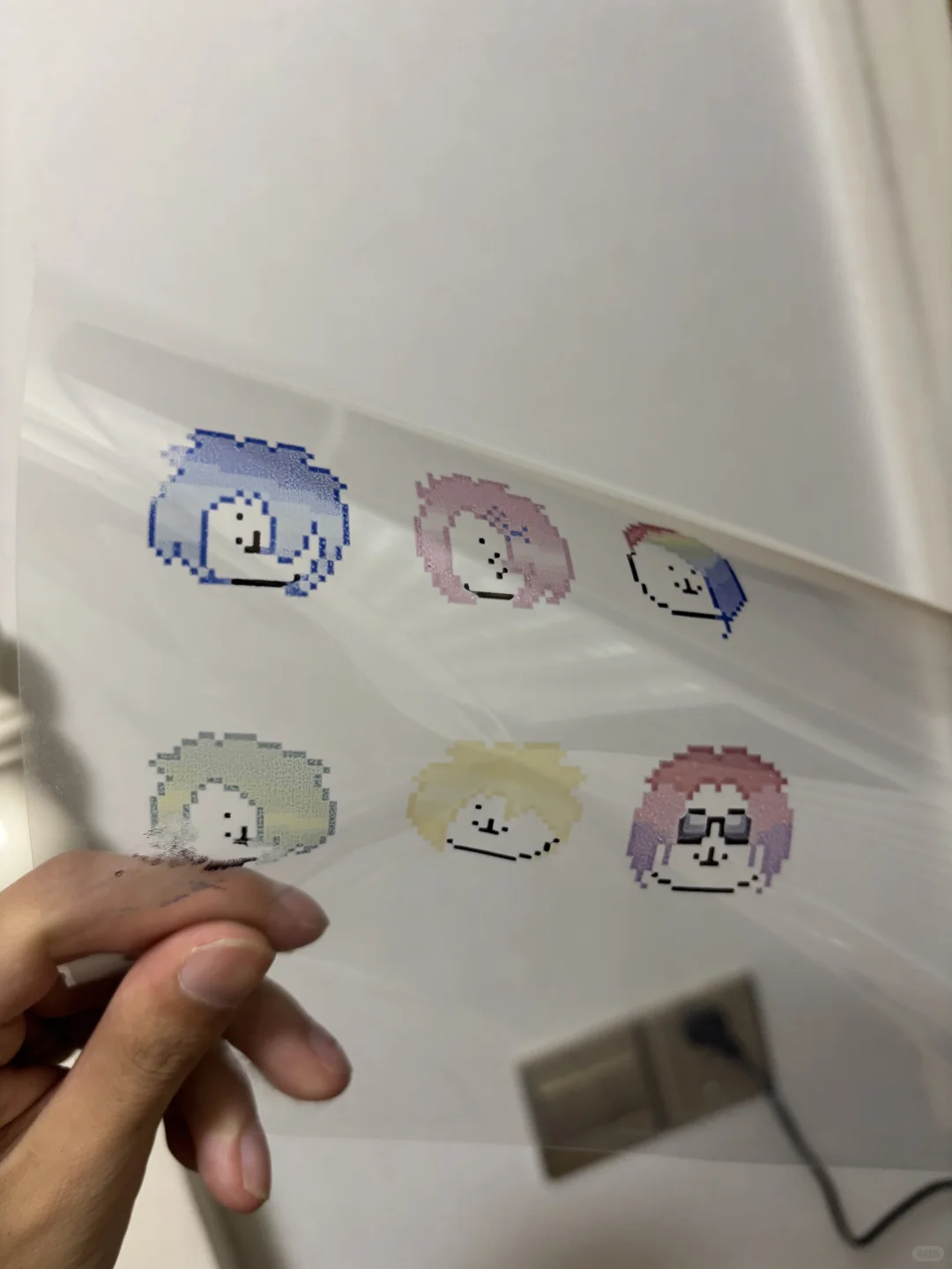 第一次热转印失败