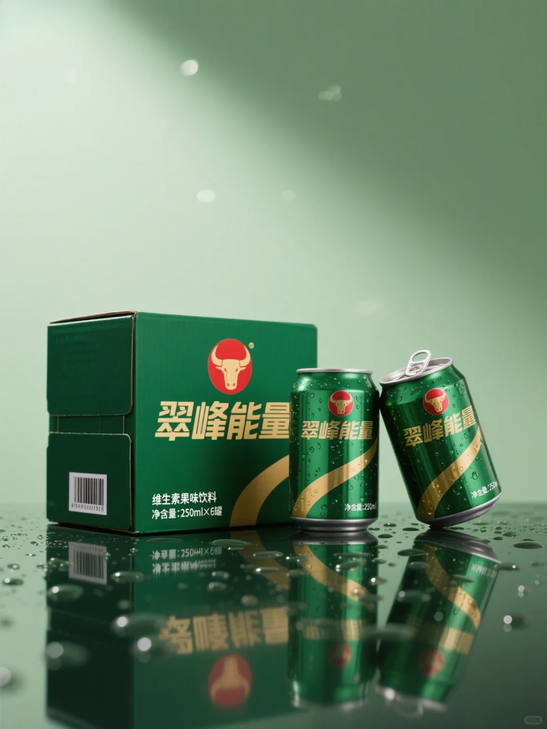 「翠峰能量」维生素果味饮料包装设计～