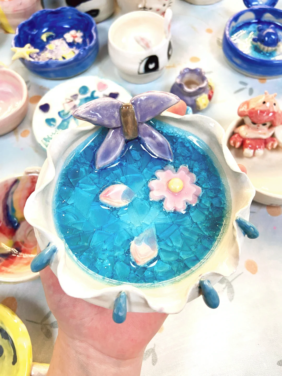 左滑烧制，成品大变样