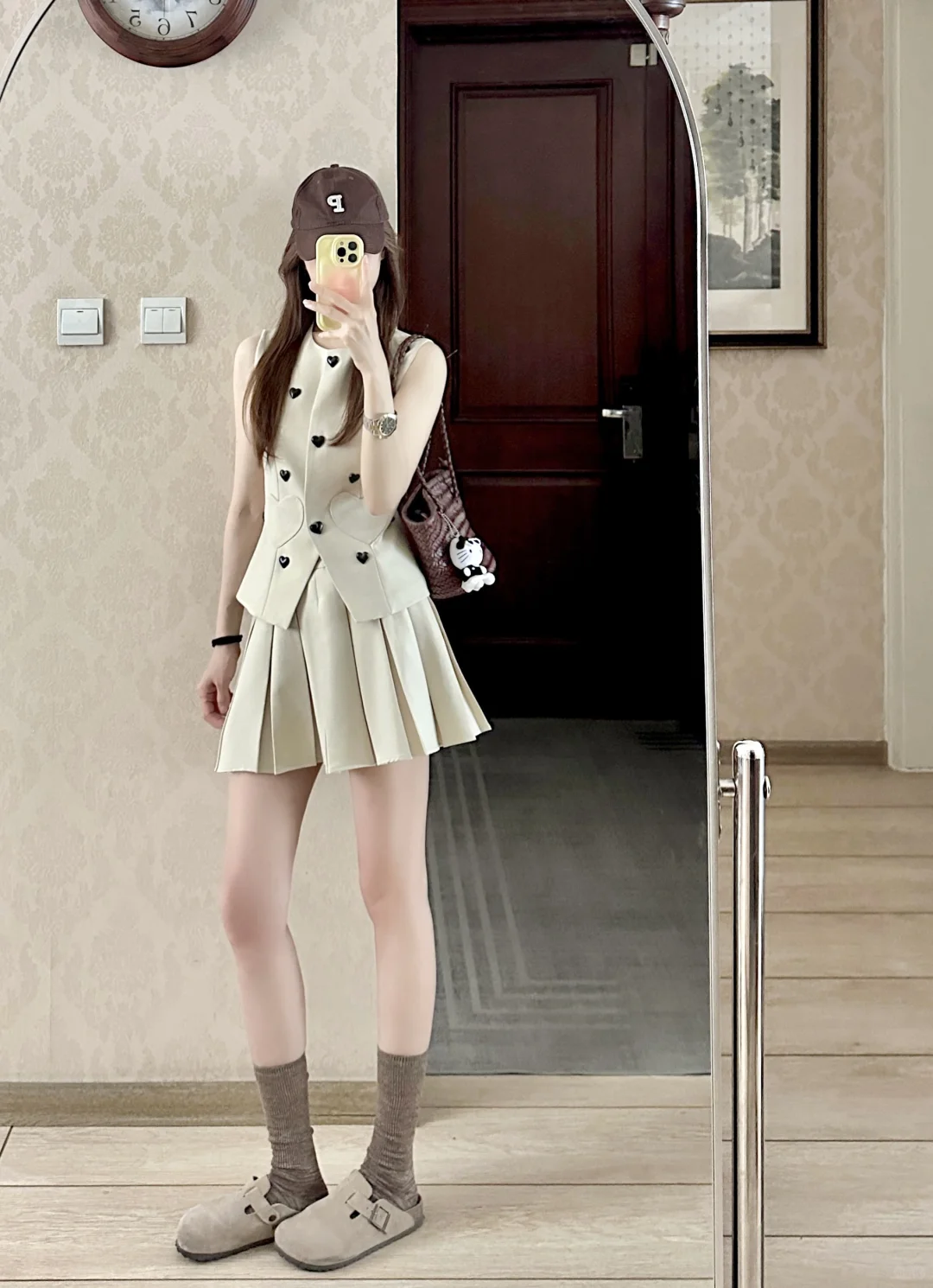 ? ˏˋ♥ˎˊ˗百褶裙+勃肯拖