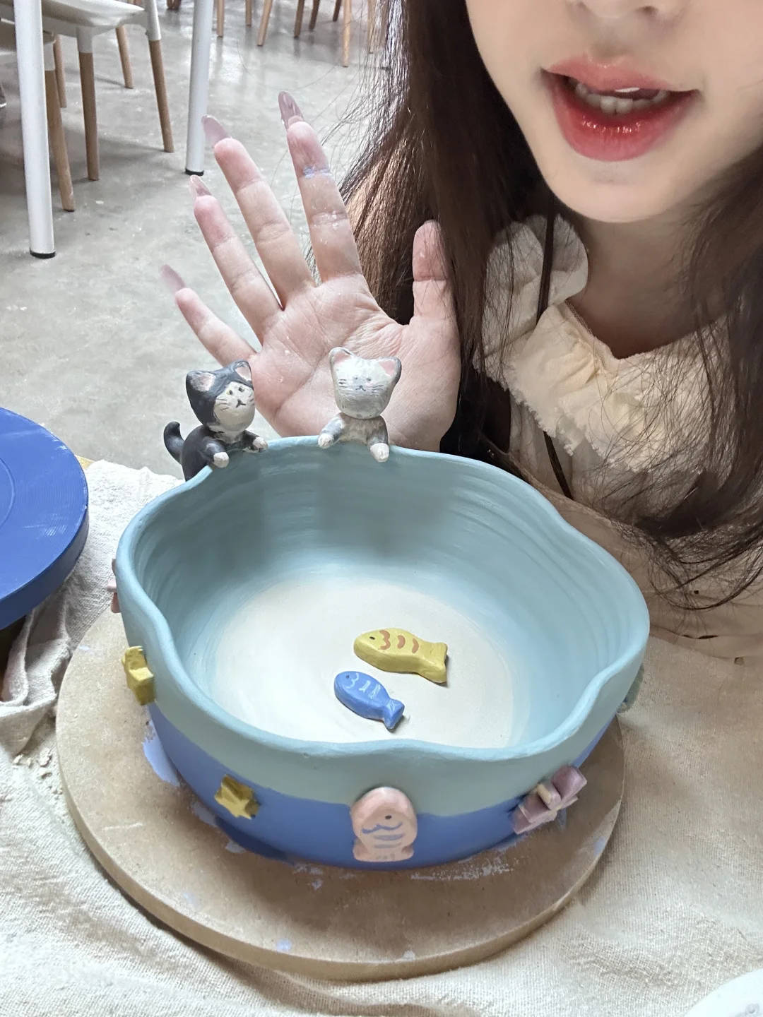 第一次捏泥巴！不是很完美但是很有意义