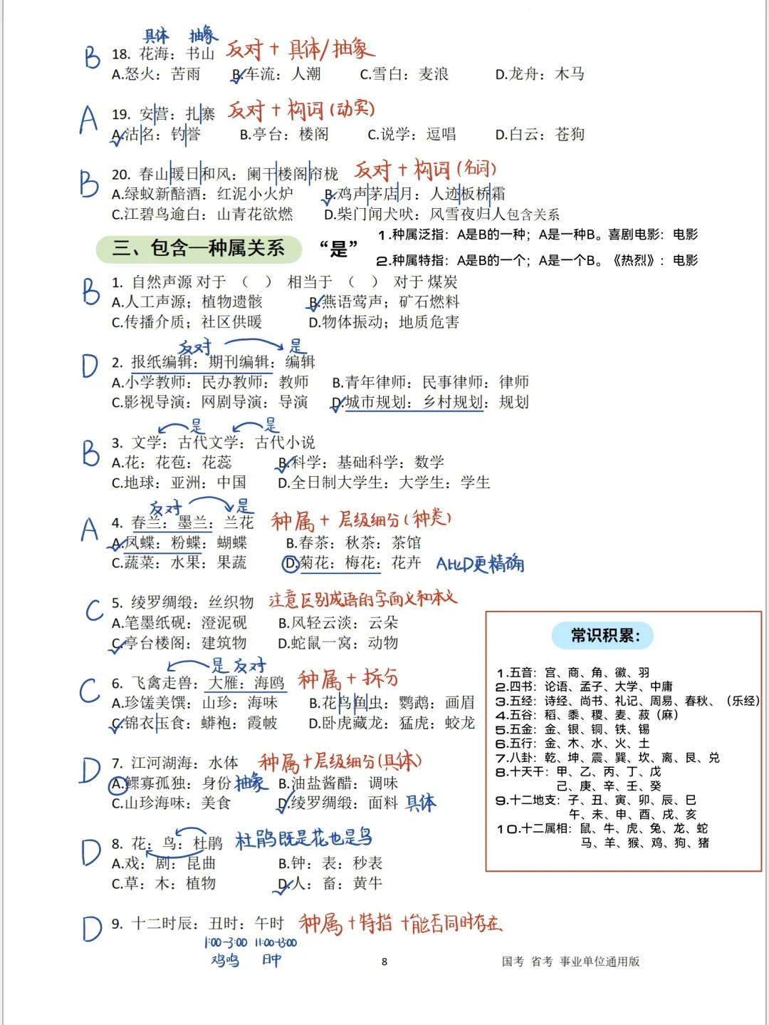 公考｜聂佳类比推理（详细整理版）