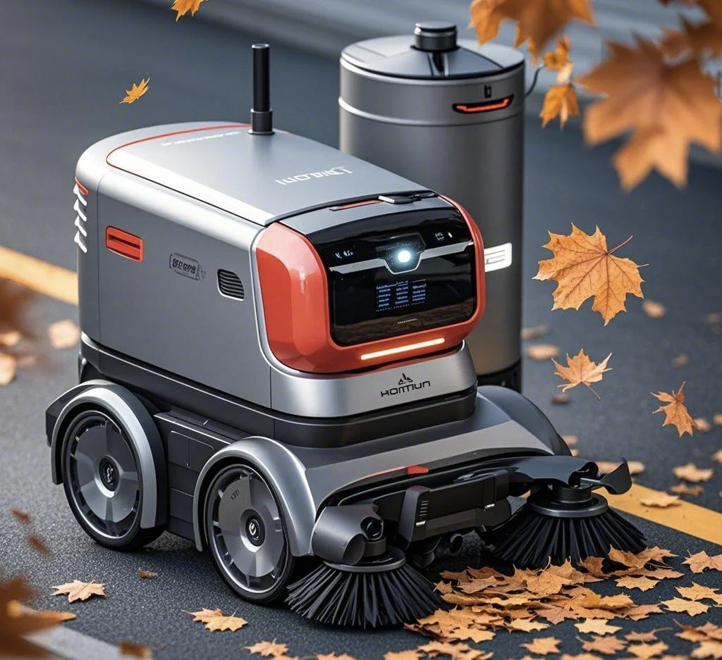 概念落叶收集降解一体车:再生让生活更美好