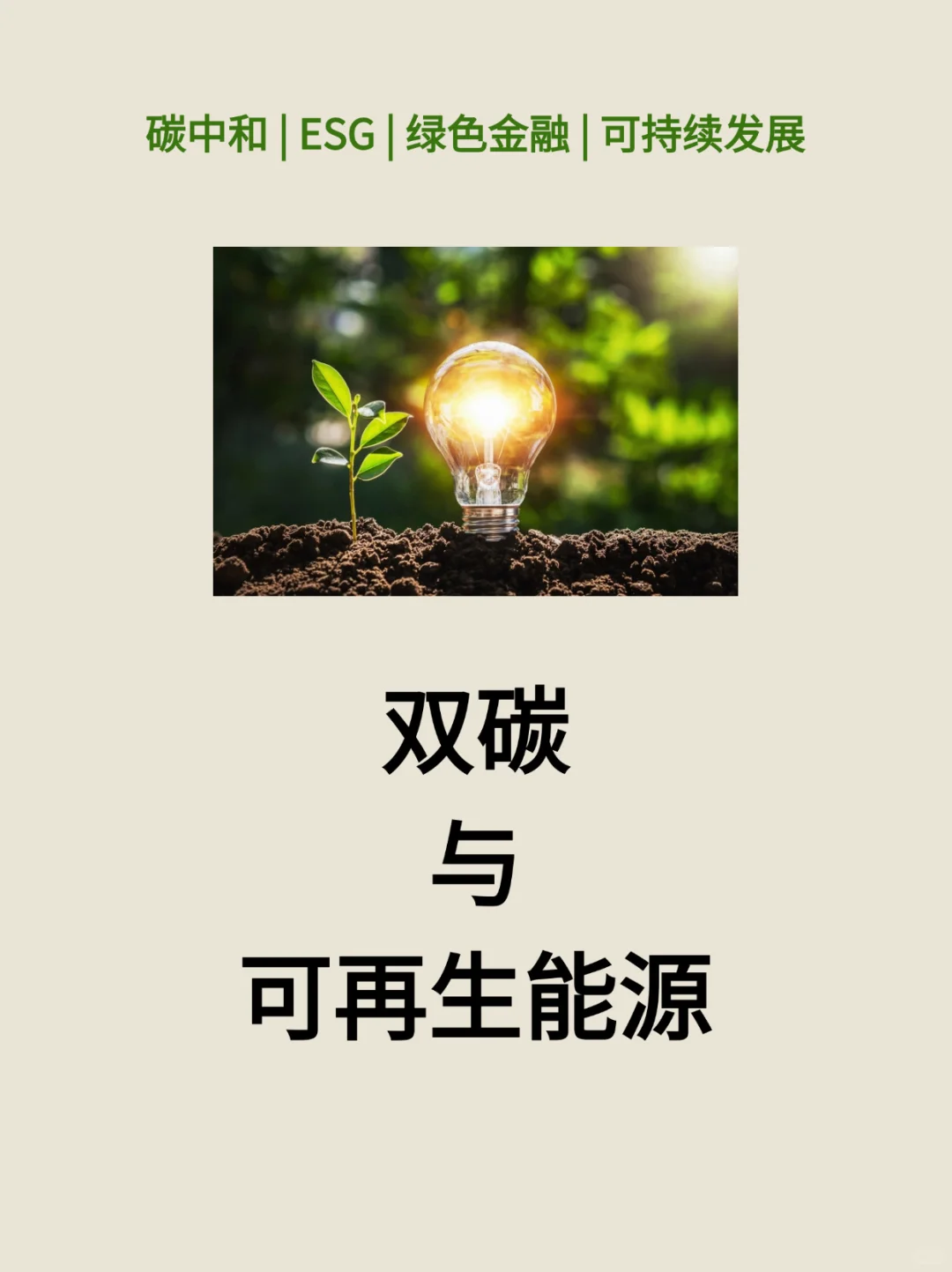 双碳与可再生能源