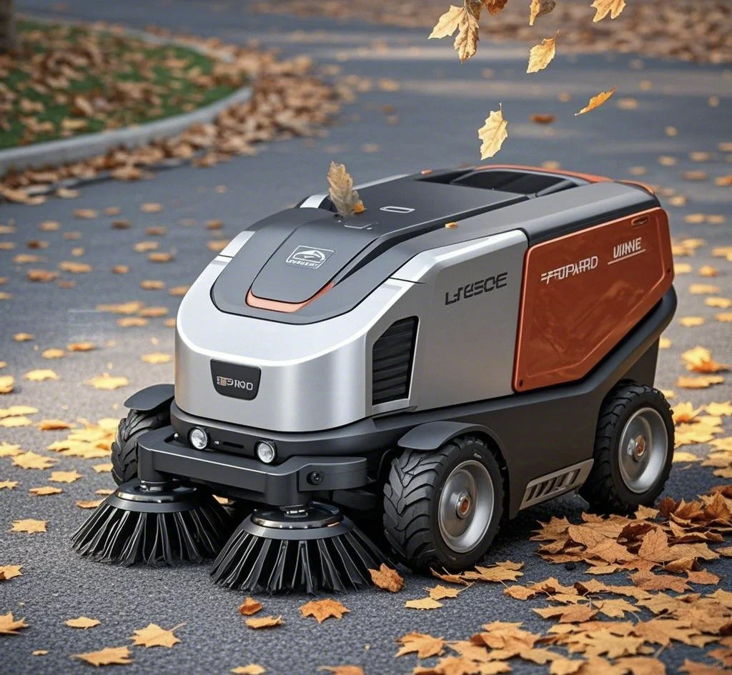 概念落叶收集降解一体车:再生让生活更美好