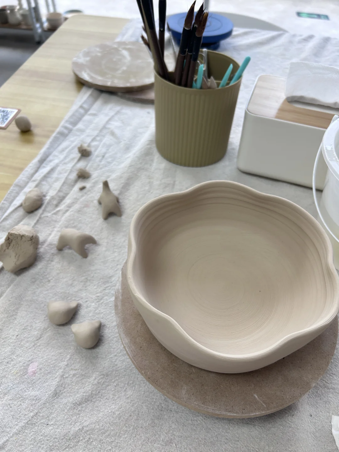 第一次捏泥巴！不是很完美但是很有意义