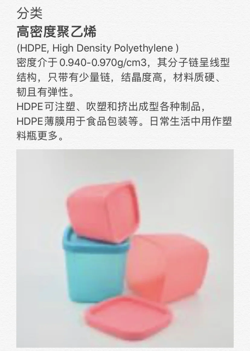 每天认识一种材料-聚乙烯