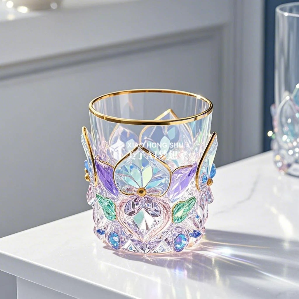 ?AI产品设计1000个✨珠光宝气水晶玻璃杯
