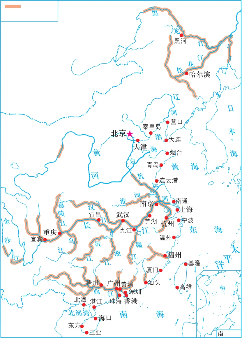 高清地图:铁路干线、水路运输、管道运输…