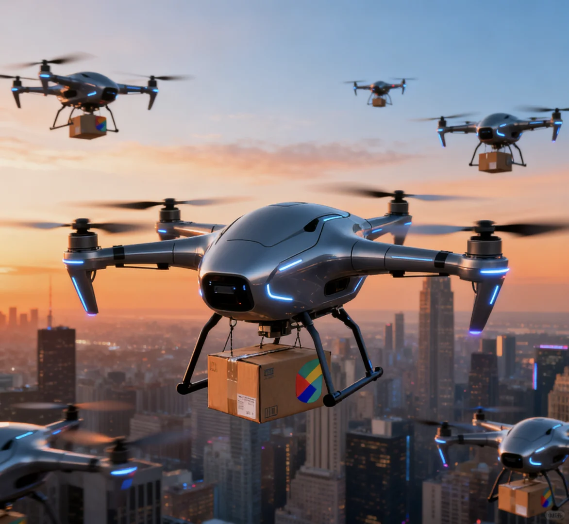 快递都开始“上天”了！无人机物流超酷来袭