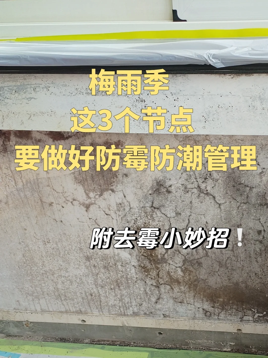 梅雨天,这3个节点要做好防霉防潮处理