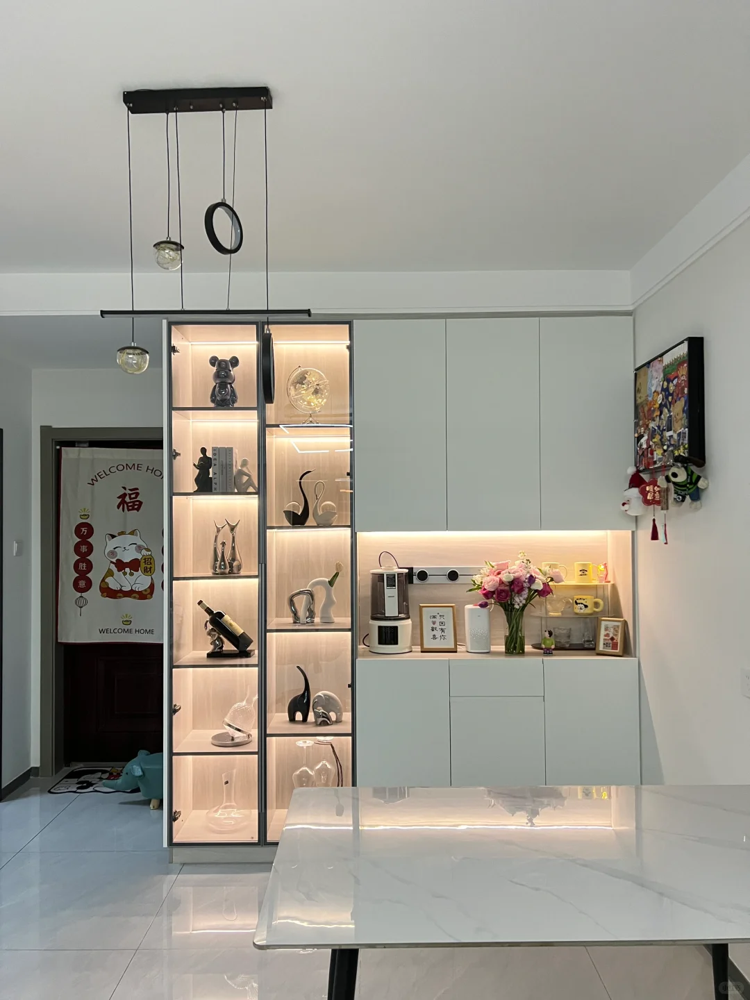 ✨餐边柜+酒柜布置｜我家的小确幸角落?