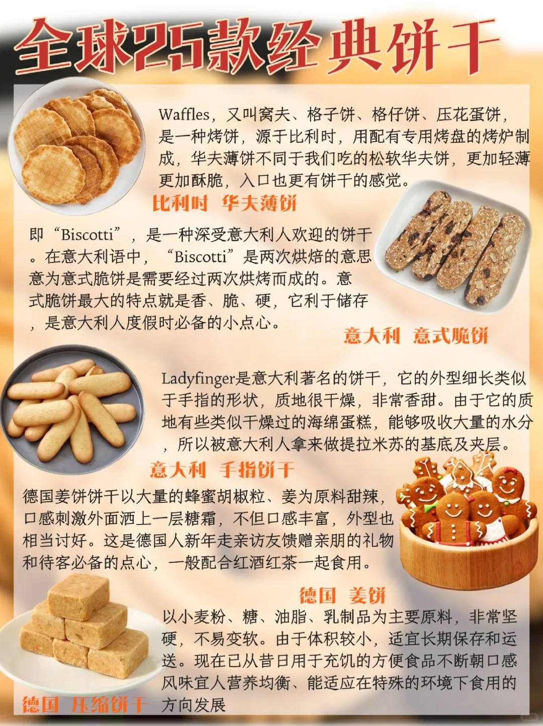 全球25款饼干合集|欢迎烘焙爱好者补充