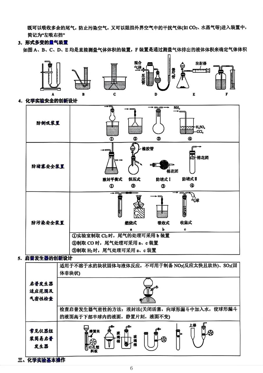 【超全整理】实验仪器与实验操作