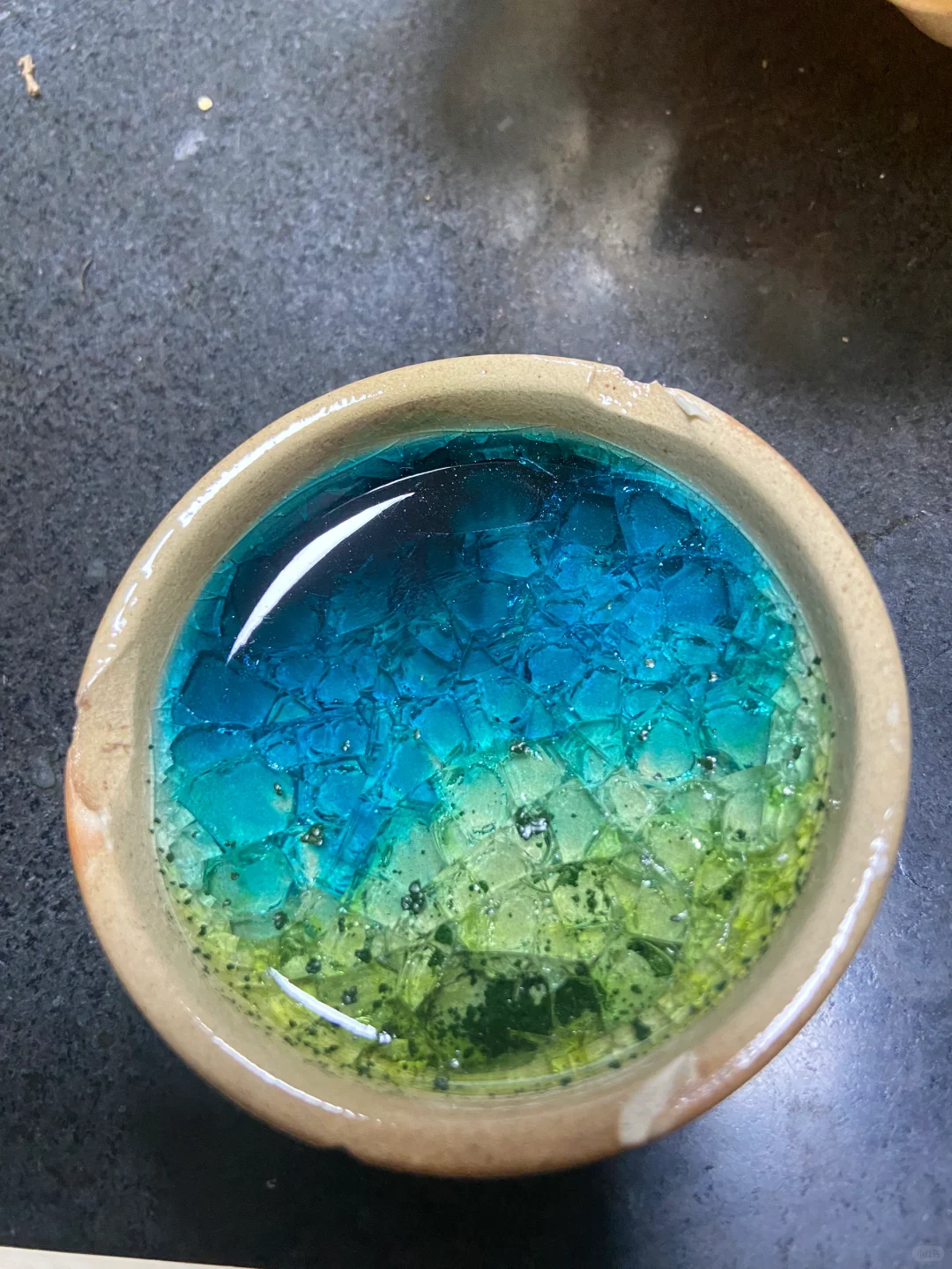 冰裂玻璃底制作方法