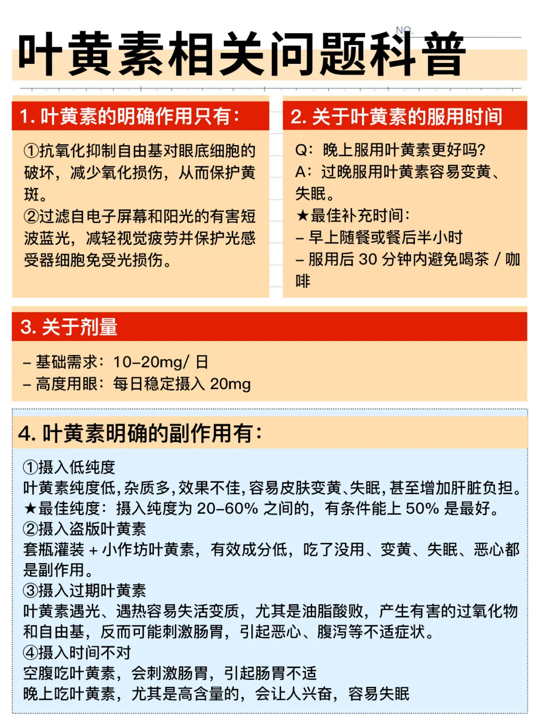 为什么我不建议普通人随便吃叶黄素