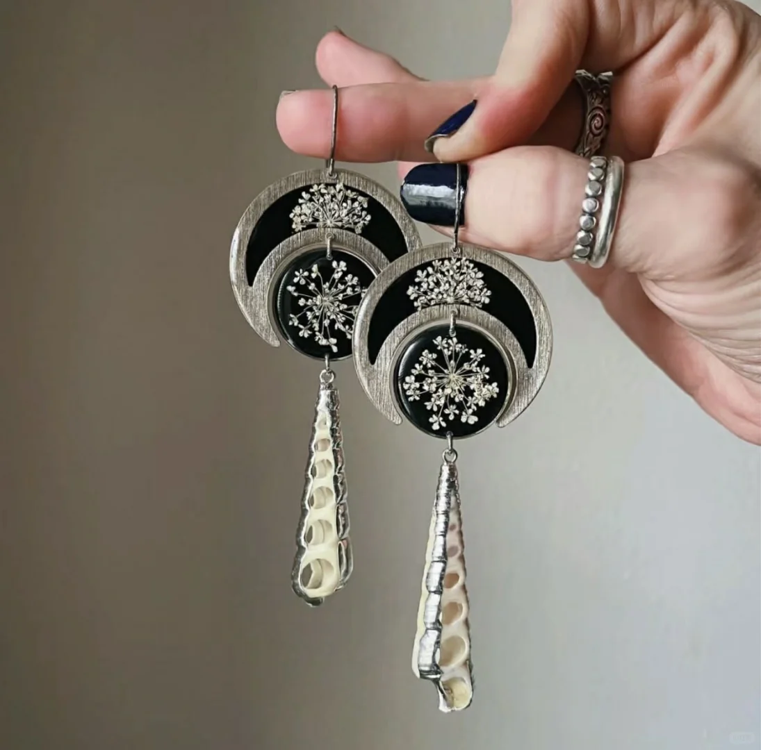 分享｜真花植物滴胶耳饰