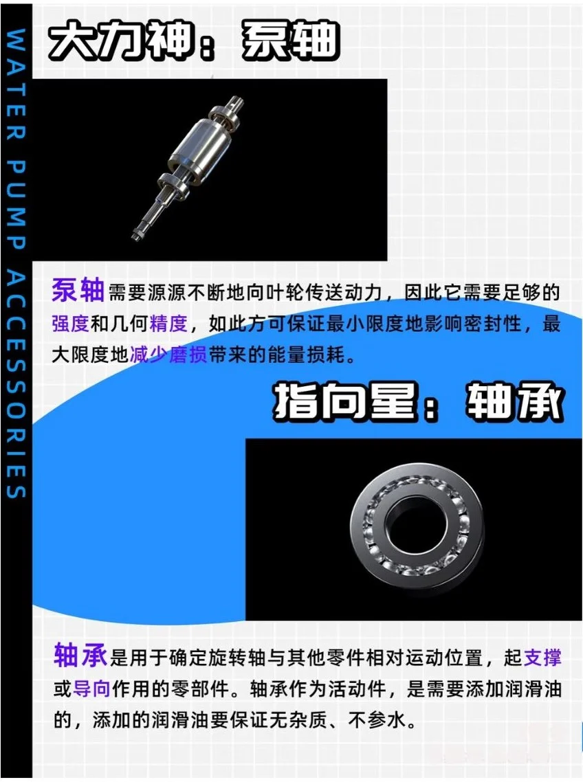 水泵有哪些核心配件？