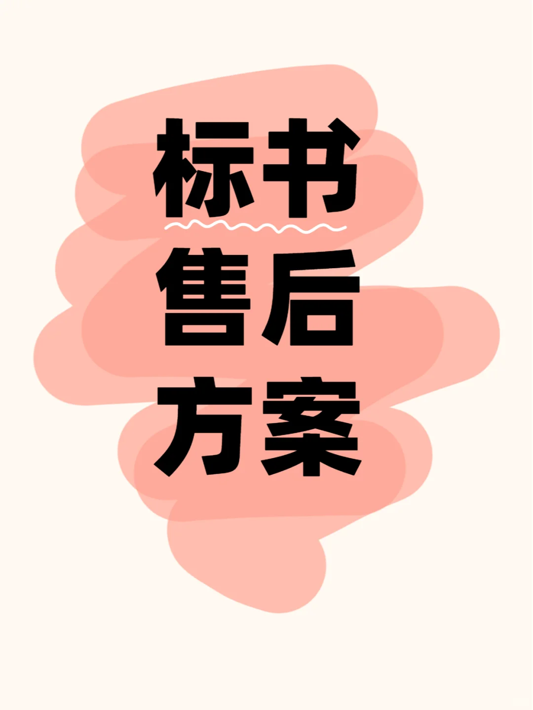 早看到标书售后方案就好了