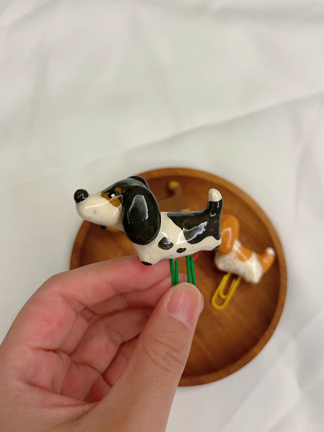 石塑粘土｜✨狗狗书签，萌化你的心～（附教程)