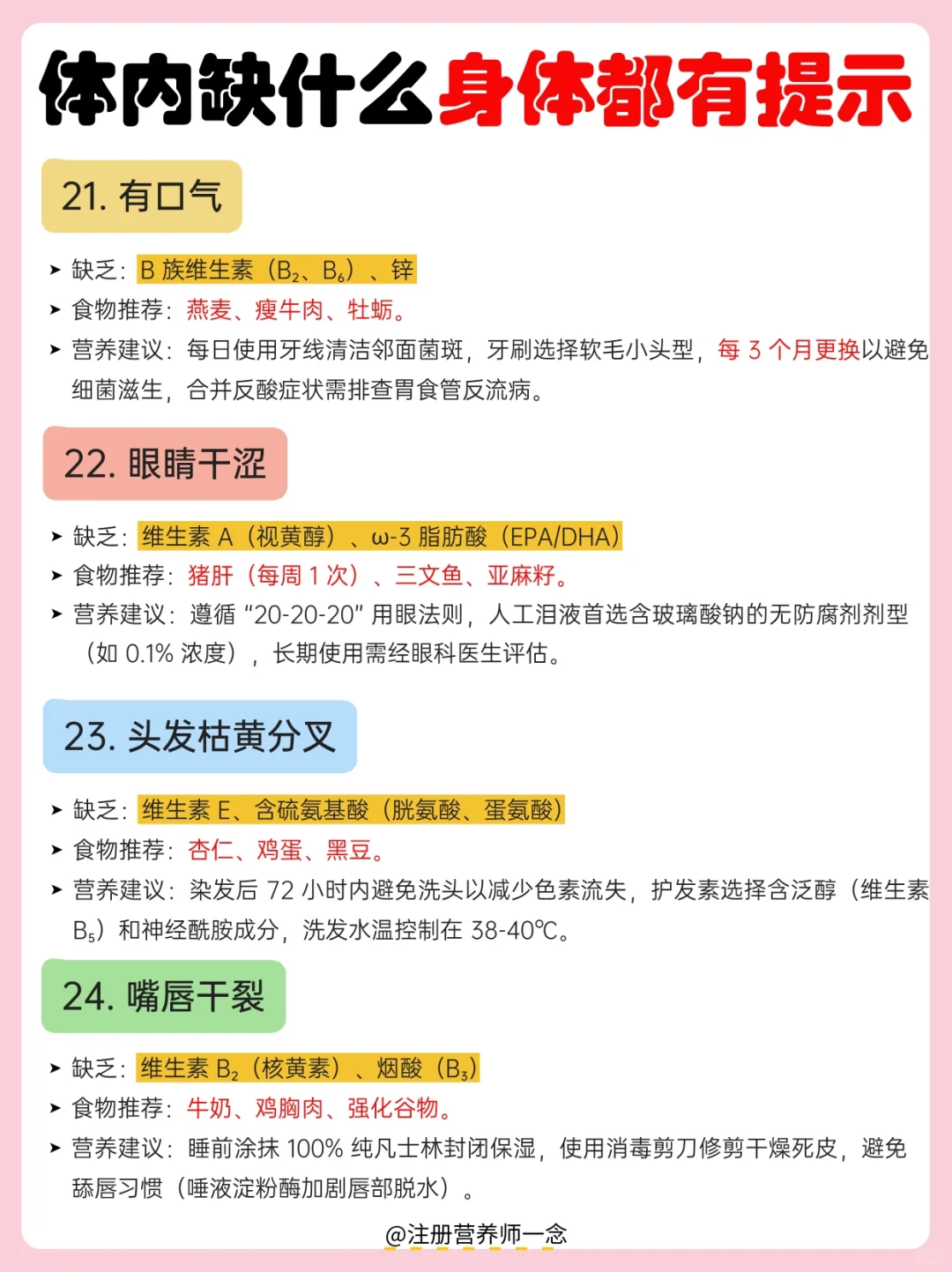 ⚠️3秒自测，你缺哪种营养素|自测指南