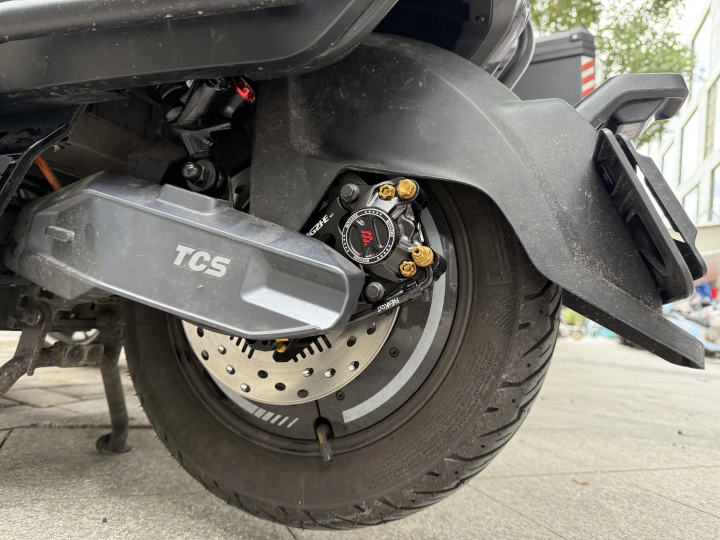 小牛nxt改后减震刹车