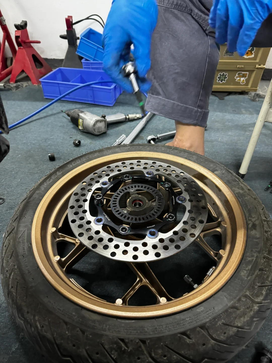 Xmax300 花1188元升级前后刹车方案清单