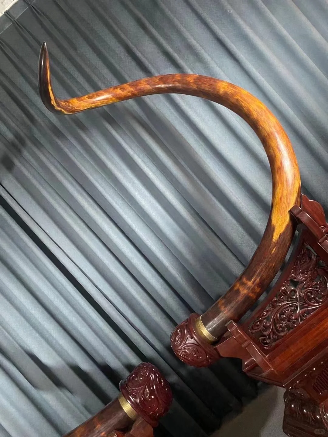 被这猛犸原牙摆件狠狠拿捏，镇宅又高级！