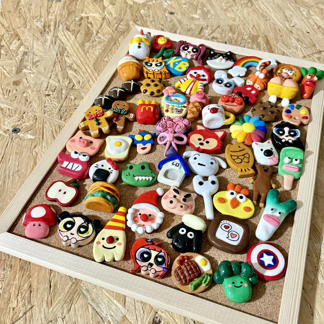 石塑黏土冰箱贴 | 全家福大合照?