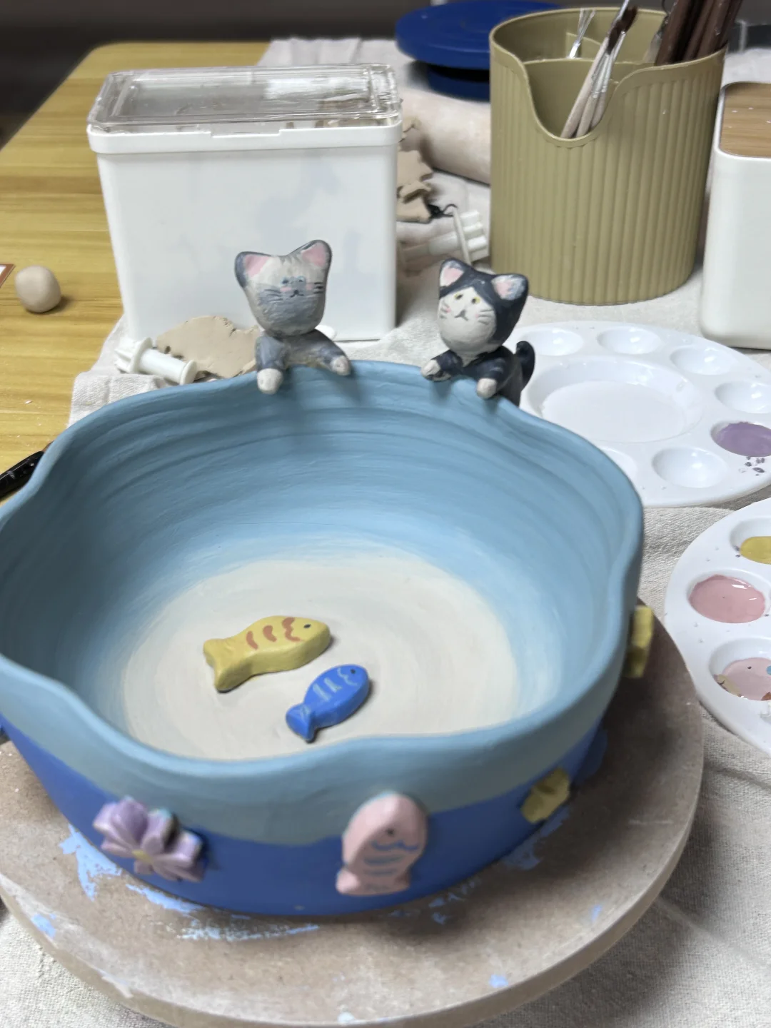 第一次捏泥巴！不是很完美但是很有意义