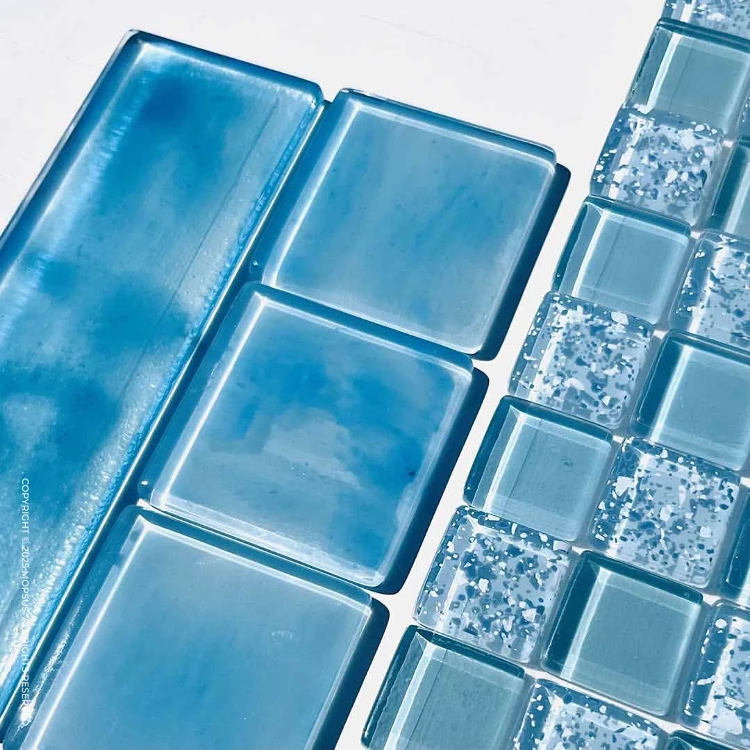 水域感玻璃马赛克我们把玻璃烧成了海的质地