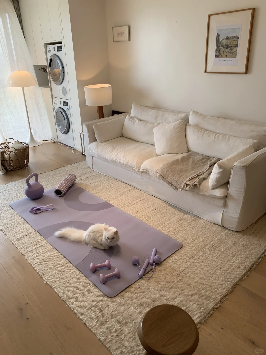 在家运动真的很惬意 ?