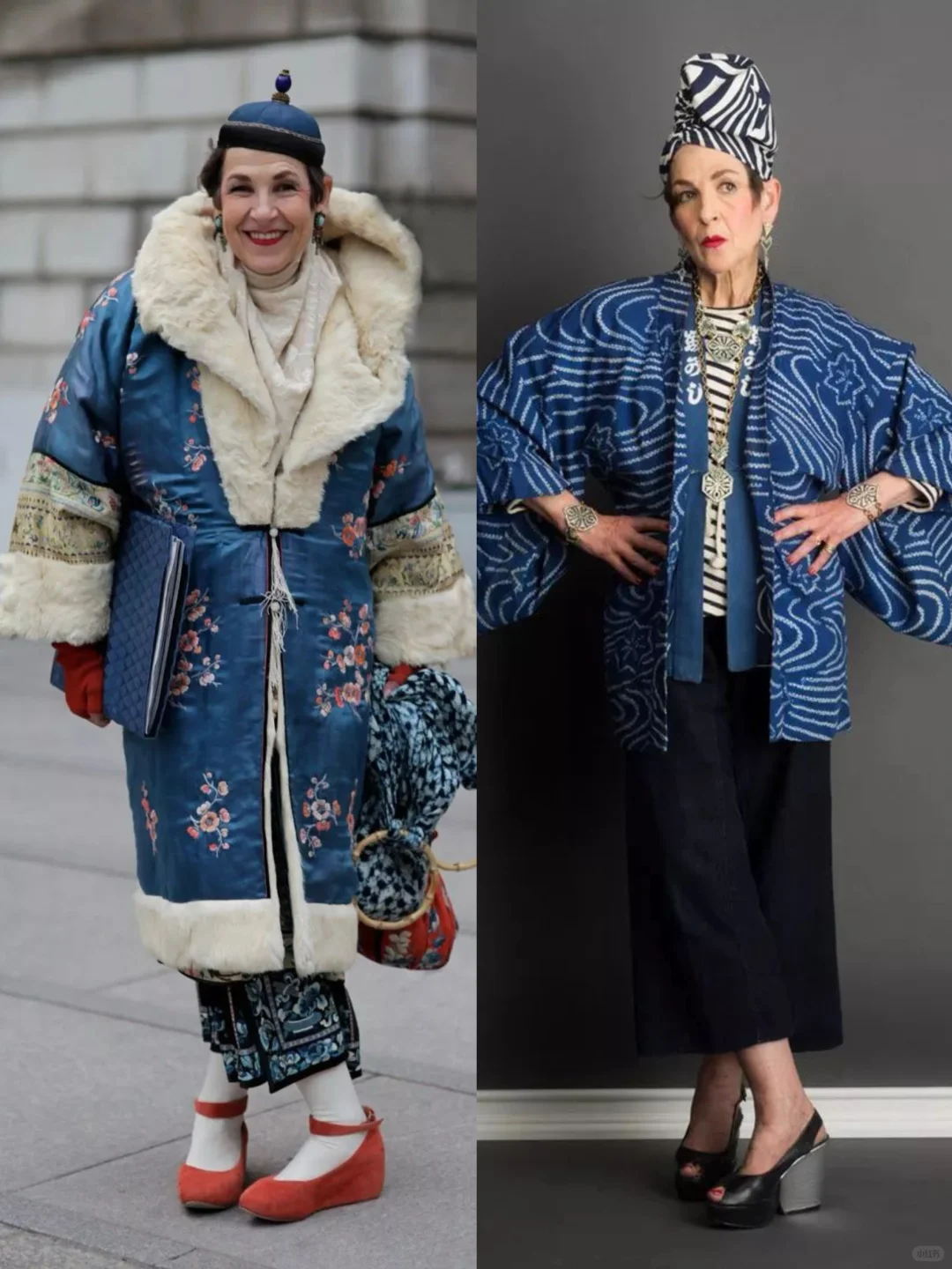 痴迷混搭中国风的时髦老太