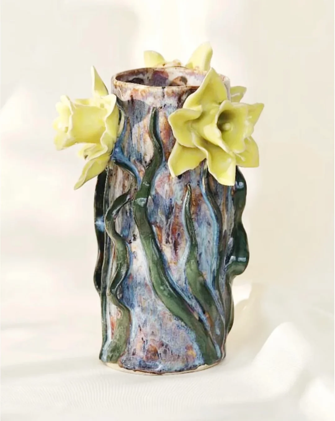 ⚪️陶艺分享｜花花的花瓶