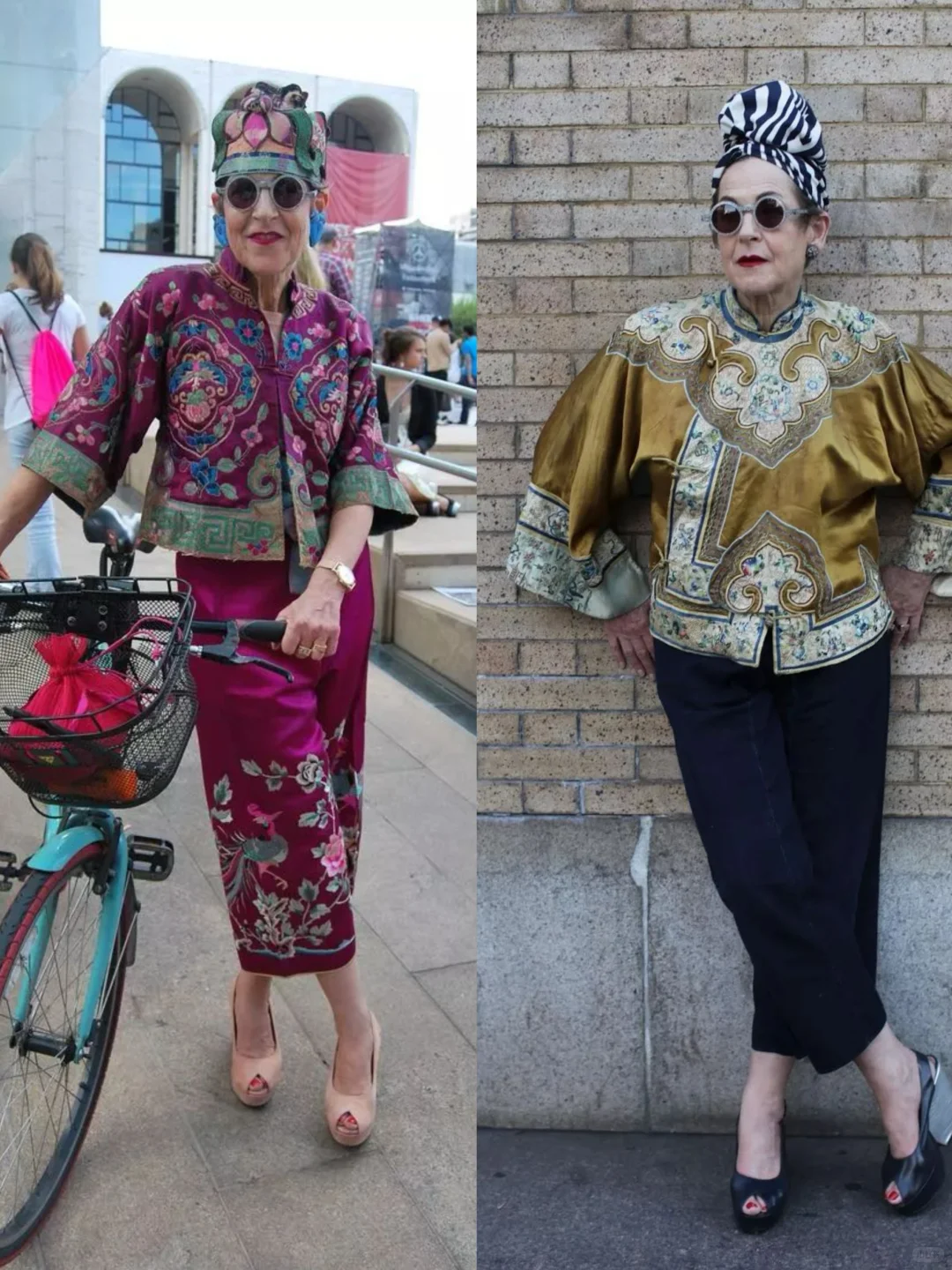 痴迷混搭中国风的时髦老太