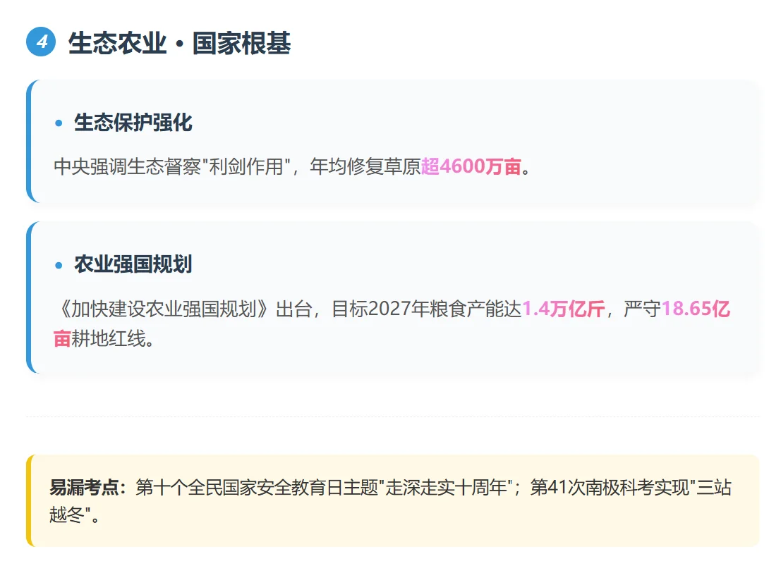 2025.4时政热点精华版，考点全划重点了！