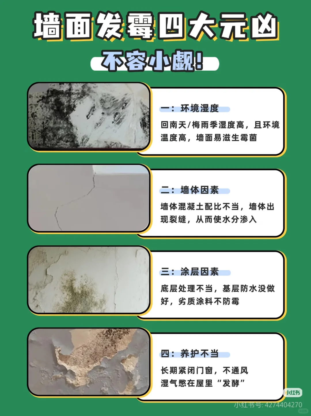 墙面反复发霉，擦完又长？别再做无用功了！