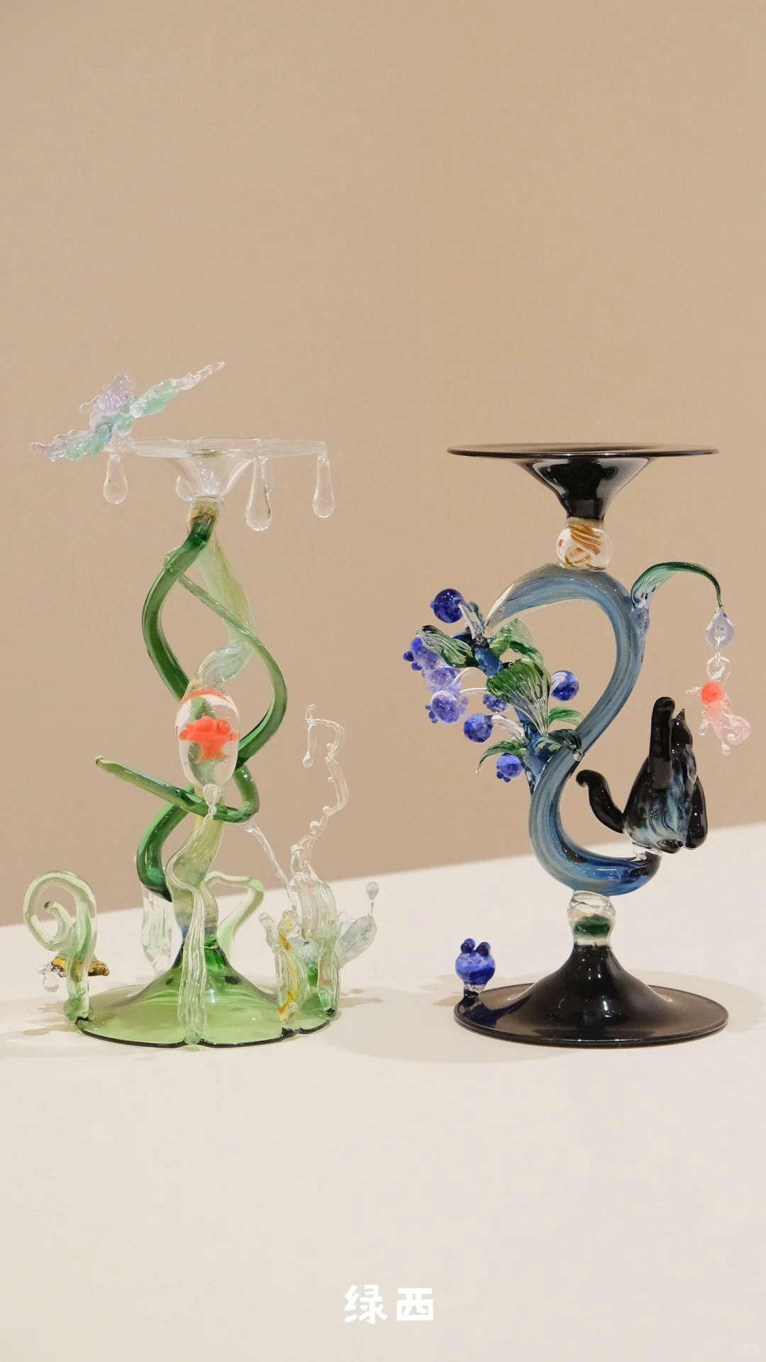 七天灯工玻璃系统训练学员作品分享|摸鱼猫