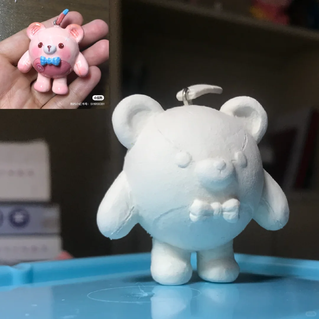 石塑黏土 | 仔仔熊教程分享1